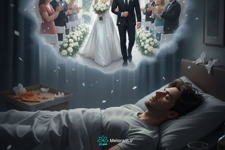 پسری که خواب عروسی اکس خود را میبیند و اشک میریزد