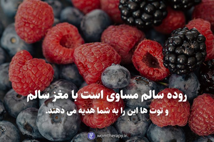 روده سالم مساوی است با مغز سالم و توت ها این را به شما هدیه می دهند.