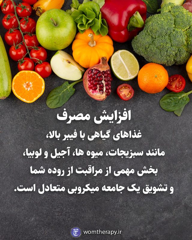 افزایش مصرف غذاهای گیاهی با فیبر بالا، مانند سبزیجات، میوه ها، آجیل و لوبیا، بخش مهمی از مراقبت از روده شما و تشویق یک جامعه میکروبی متعادل است.