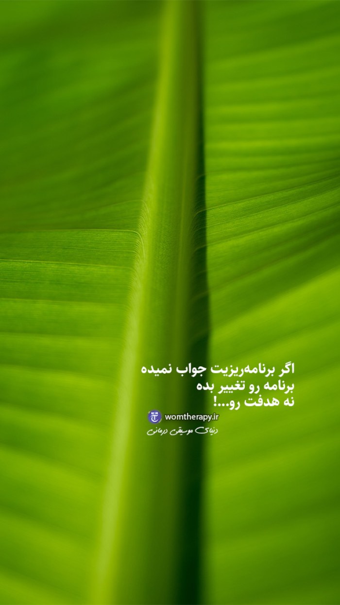 برنامه را تغییر بده نه هدفت را