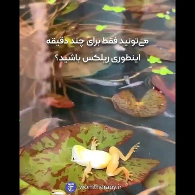 می‌تونید فقط برای چند دقیقه اینطوری ریلکس باشید؟